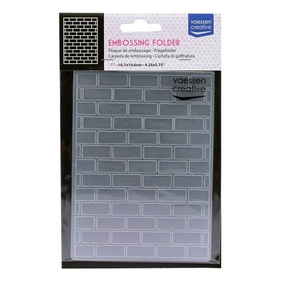 Vaessen Creative Embossing Folder - Ziegel